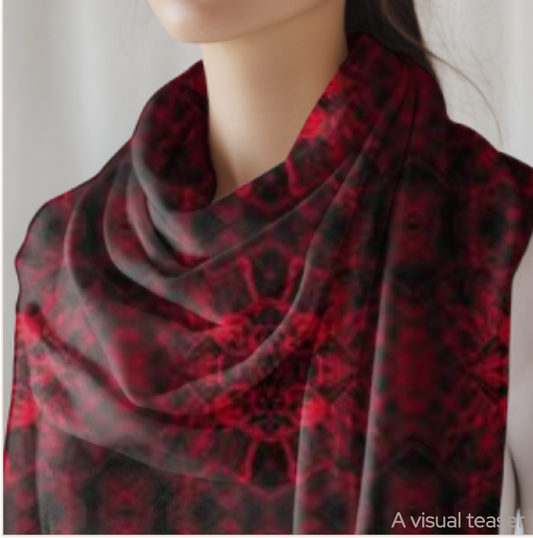 Sanctum Skull Cross Long Wrap