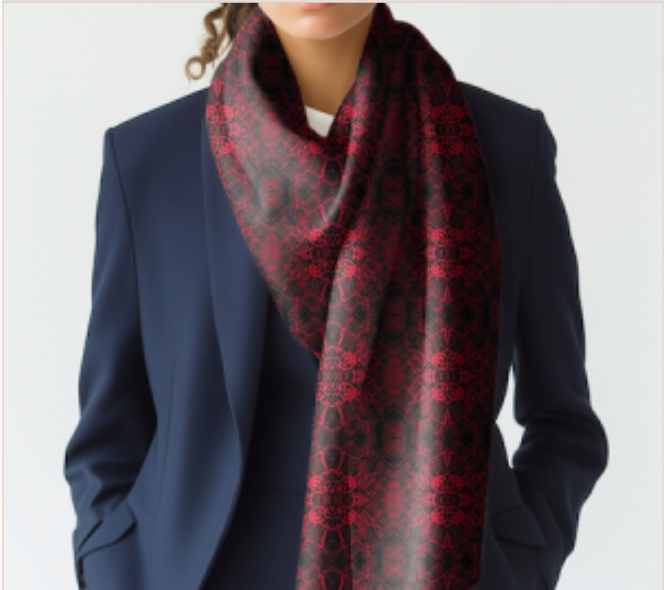 Sanctum Skull Cross Long Wrap